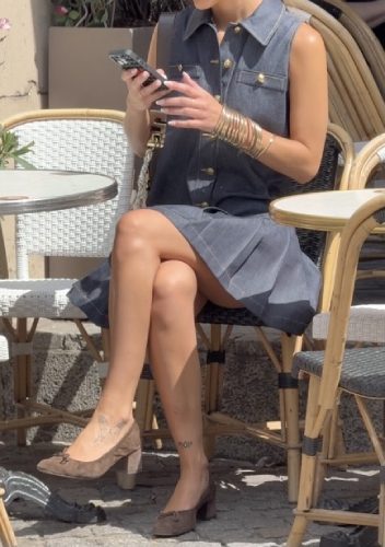 Sandro denim outfit