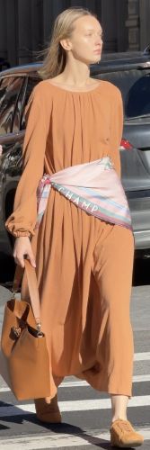 long-sleeve maxi dress